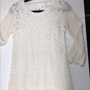 Cherokee Sweater dress in white. Size XL